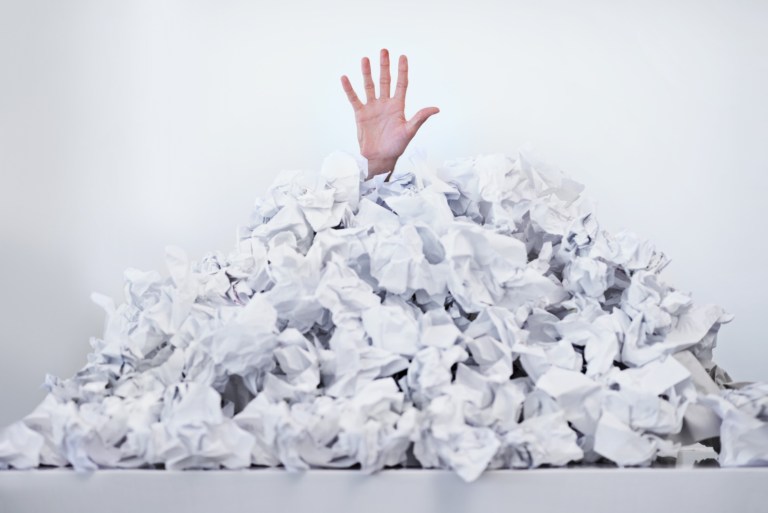 Drowning in paper